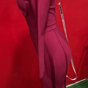 Elegant Women's dress burgundy